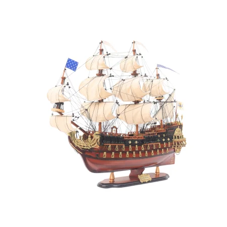 Model żaglowca Soleil Royal – ekskluzywny okręt flagowy Ludwika XIV, 80 cm